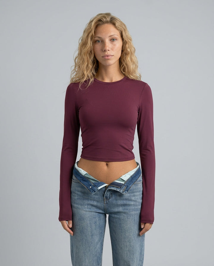 Women's Lightweight Sculpting Cropped Active Top