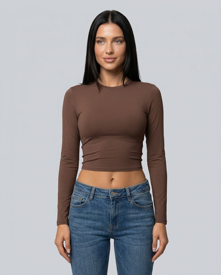Women's Lightweight Sculpting Cropped Active Top